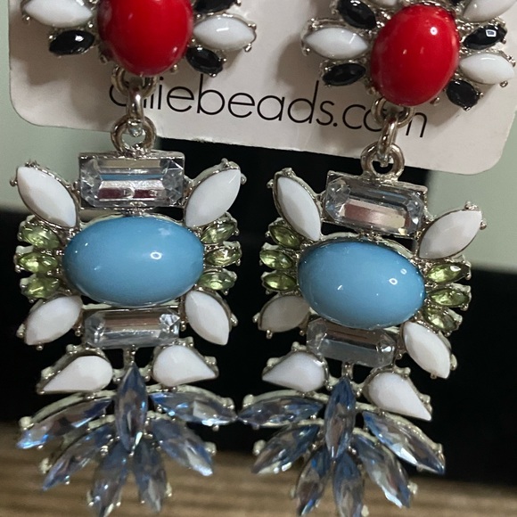 Allie beads dangle earrings - Picture 4 of 4